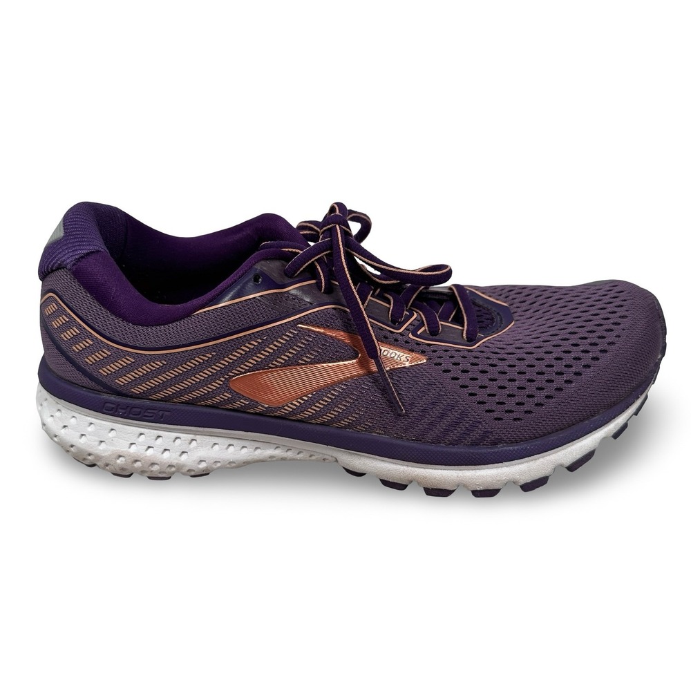 Brooks Ghost 12 Womens Running Shoes Purple Copper 1203051B579 Size 9 Medium B